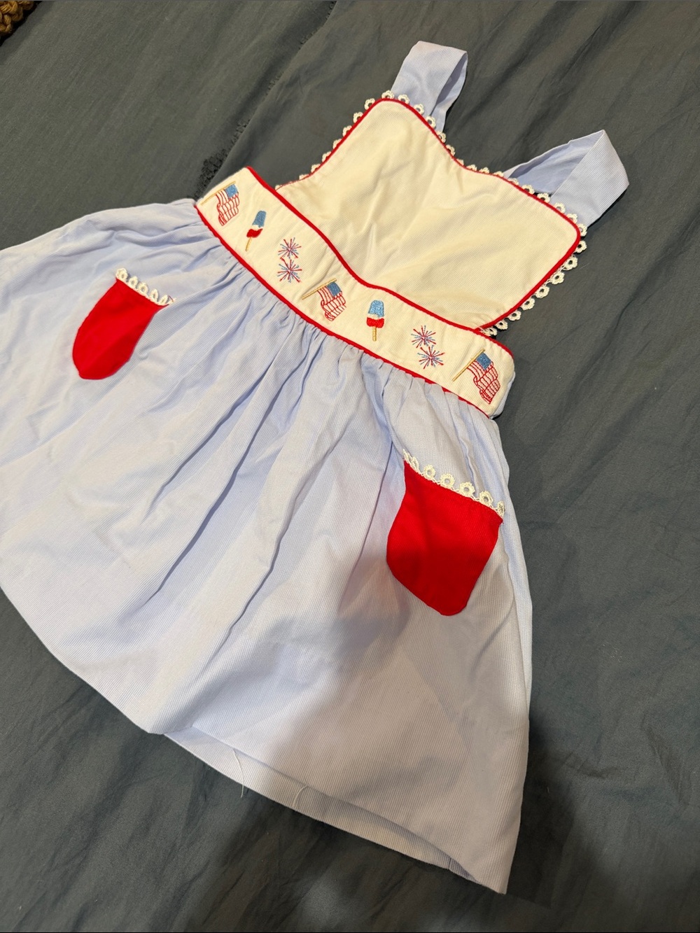 Smockingbird Patriotic Dress